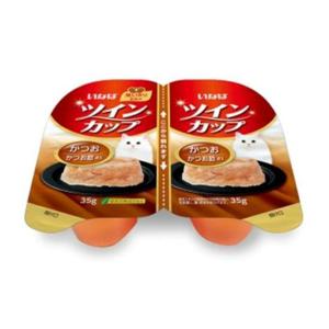 이나바 트윈컵 가다랑어 가다랑어포 (35g x 2개입) (IMC-214) (고양이 간식)