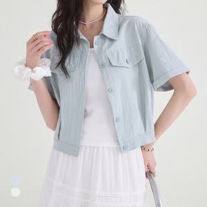 [카라]KARRA 아이스링클버튼카라자켓_A5M0787