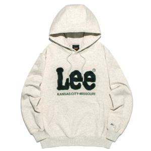 LEE 공용 트위치 데님 아플리케 후드 티셔츠 B1 LE2303HD04 OT