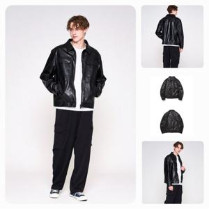 [인터크루]인조가죽트러커자켓 블랙 ITX3UJ05ABK0_CC