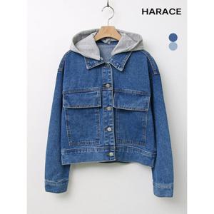 [헤레이스]빅후드데님 청자켓_YMSH25SS137