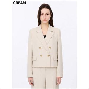 쉬즈미스 세이브존02 더블 브레스트 크롭 셋업 자켓 SWSJKP22040