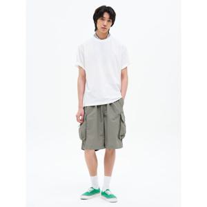 (455625LYBH) [에잇세컨즈] 나일론 카고 쇼츠  카키