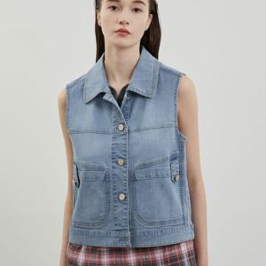 [올리비아로렌]VVBQC4M3481 포켓포인트스판데님베스트_JK