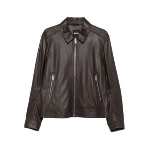 휴고보스 가죽 자켓 50543214244 DARK BROWN DOM