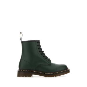 DR MARTENS 보틀 그린 가죽 1460 앵클 부츠 11822207 GREENSMOOTH