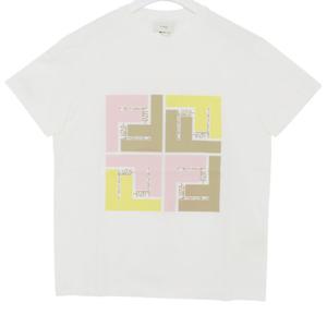 펜디 24SS JUI158 7AJ F14OS 14A FF로고 파스텔 반팔