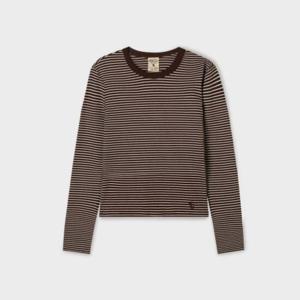 [후아유]여성 Ribbed Long Sleeve T-shirt WHLAF3821F
