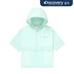 프레시벤트 여성 우븐 쿨터치 하이넥 반팔 아노락 (L.Aqua blue)  DWTR96043-ABL