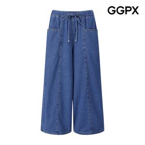 GGPX  7부 밴딩 데님 팬츠 (GP7PT001F)