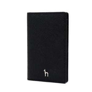 [헤지스ACC]HIHO2F131BK 블랙 퍼피로고 플랫 카드지갑