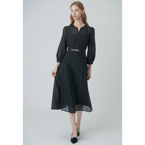[샤틴]오간자 심플 턱 포인트 원피스/S243B652_CC