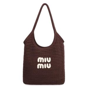 미우미우 토트백 5BG231VMROACQY F081W BROWN