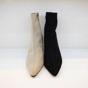 [오브엠]  F23AB539AB_여성 7CM 스웨이드 앵클부츠 2종