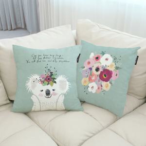 상상후 아기방꾸미기 예쁜쿠션 45x45cm 피카부애니멀 B_부케