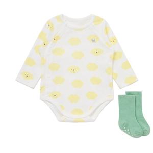 [블루독베이비8] FW25 도기모달세트바디슈트 HJ (45A7004013) (BLUEDOG BABY 유아 출산 백일 선물 도트 강