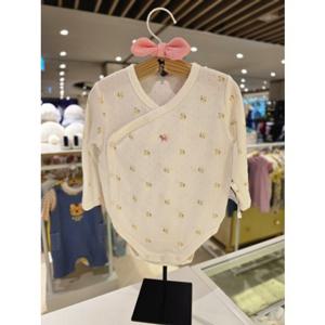 [블루독베이비] 25 FW(크림)플라워세트바디슈트(45A7004006) 출산 임신 선물 유아 신생아 조카 백일 (45A70