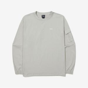 [휠라] 정상* 99,000원 스트레치 우븐 포켓 맨투맨(FS2POG3103X_LGY)
