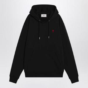 AMI PARIS Black Ami De Coeur hoodie BFUSW235U730RAMI-001
