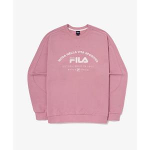 휠라 공용 컬러블럭 로고 맨투맨 FS2POG3107X PIK