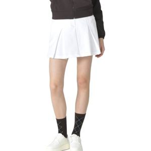 [헤지스골프] 화이트 여성 데님 플리츠 스커트HWSK5C511OW