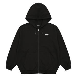 에꼴리에 남아 베이직 후드 집업 점퍼 23C0103_BK