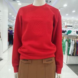 [까스텔바작]여성 봄 엠보 라운드티셔츠 TL503ES_US