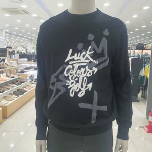 [까스텔바작]남성 봄 레터링 라운드 스웨터 SW001ES2_US