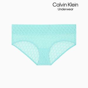 [캘빈클라인 언더웨어] 여성 CK 로고 레이스 트림 힙스터 팬티 QD5285-VOG