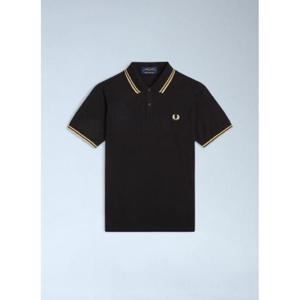 25 FW 프레드페리 남성 로고 모티프 폴로 셔츠 fry0162006blk