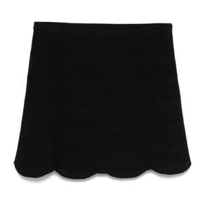 톰포드 플레어 스칼럽 헴 미디 스커트 GCK215 YAX844LB999