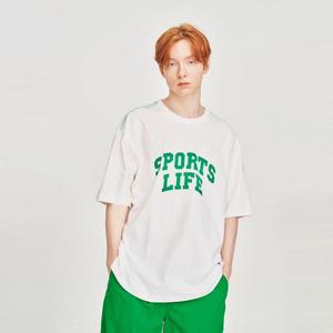 [휠라](온라인 단독)Sportslife 아치로고 반팔티셔츠 (FE2RSF5105X_OWH) (FE2RSF5105X_OWH)