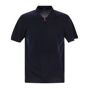 키톤 반팔 폴로 지퍼 셔츠 UMKX33Z60H01I DARK BLUE