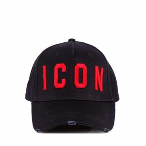Dsquared2 아이콘 자수 디스트레스드 베이스볼 캡 BCM400105C00001 M002 TP934983600