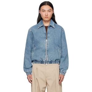AMI Paris 청자켓 블루 아미 드 꾀흐 데님 재킷 251482M177001