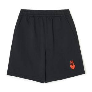 MLB 여성 하트 그래픽 4부 반바지 A5 3FSPH0143 50BKS