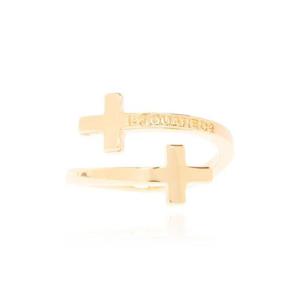 Dsquared2 로고 디보싱 크로스 링 RIM005737200001 F193 TP947730005