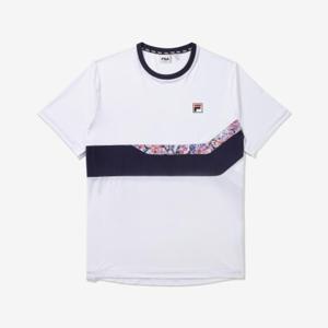휠라 남성 글로벌 라인 반팔티 FS2RSF2394M_WHI