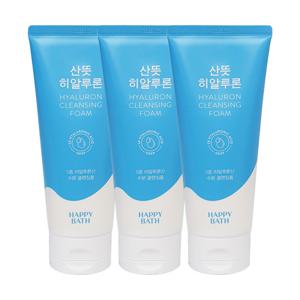 [해피바스]해피바스 산뜻 히알루론 클렌징폼 200g x3