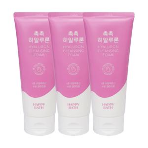 [해피바스]해피바스 촉촉 히알루론 클렌징폼 200g x3