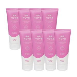 [해피바스]해피바스 촉촉 히알루론 클렌징폼 200g x8