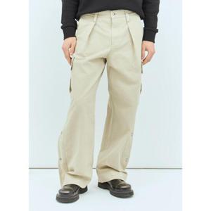 25 FW 버버리 남성 면 카고 팬츠 bur0157004wht