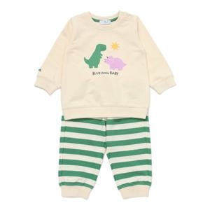 [블루독베이비8] FW25(IV)디노 상하세트 HJ (45A7067208) (BLUEDOG BABY 유아 출산 백일 선물 도트 강아지