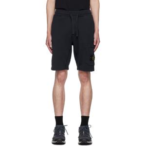 스톤아일랜드 반바지 네이비 레귤러 핏 쇼츠 242828M193001