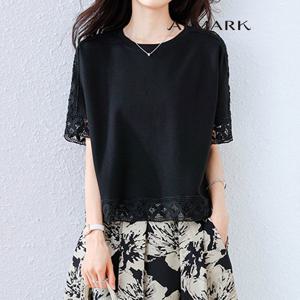 ATMARK (77까지)레이스프레임포인티셔츠_AA53TS080G