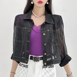 [금찌] 듀엔 오간자 스티치 자켓 JK7373