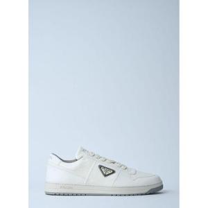 25 FW 프라다 남성 가죽 로우탑 스니커즈 pra0160015wht
