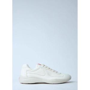 25 FW 프라다 남성 가죽 로우탑 스니커즈  pra0160016wht