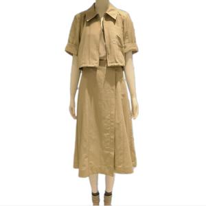 [쥬크]집업 카라 A라인 롱 원피스 (Z252MSE008)