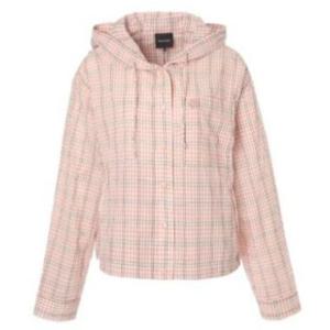 클라이드앤 HC03 여성 후드 체크 점퍼 FPBSH872F